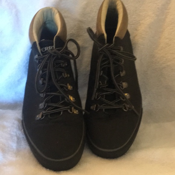 Men’s SPERRY Top-Sider Ankle Boots Black Lace-Up Sz 7.5M STS14485 - Picture 5 of 5